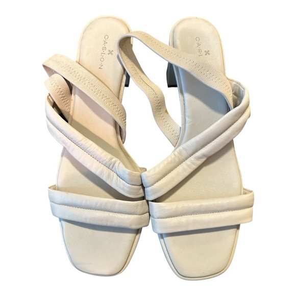 Caslon  Ivory Block Heel Sandals Size 9 | New Without Tag - Picture 4 of 11